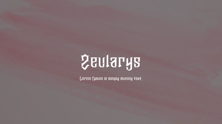 Zeularys Font