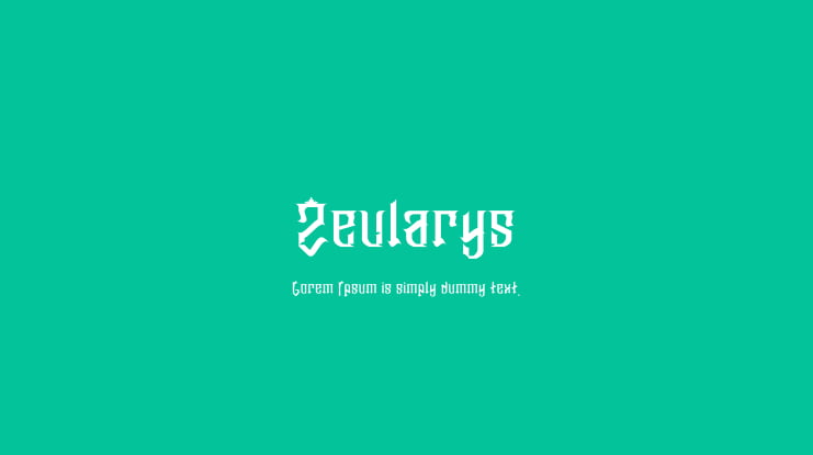 Zeularys Font