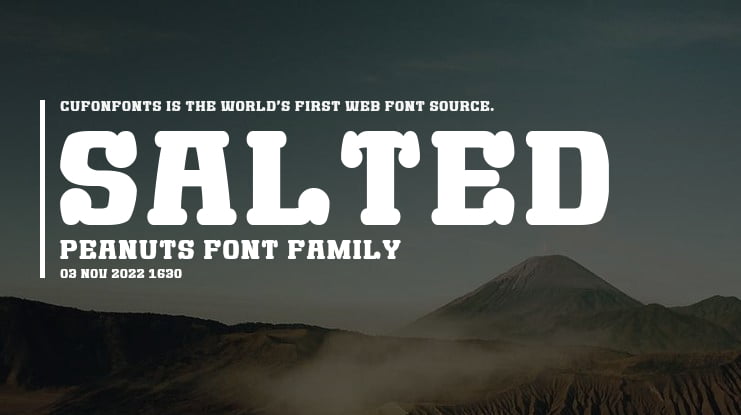 Salted Peanuts Font