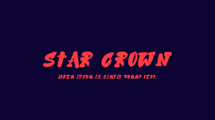 Star Crown Font