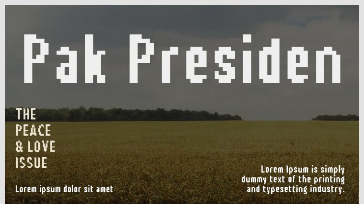 Pak Presiden Font