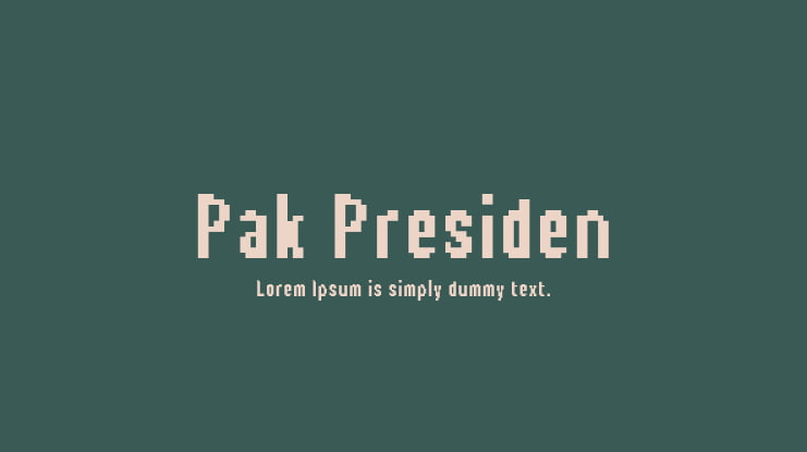 Pak Presiden Font