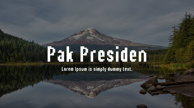 Pak Presiden Font