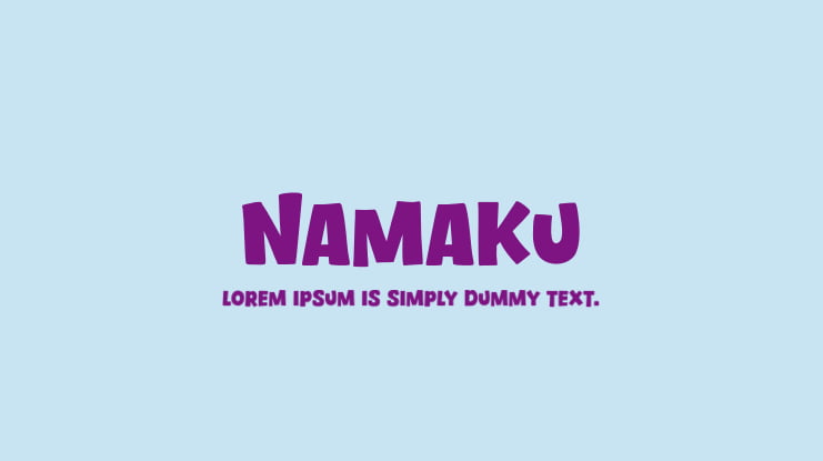 Namaku Font