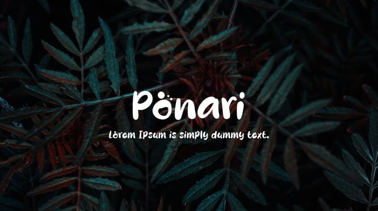 Ponari Font