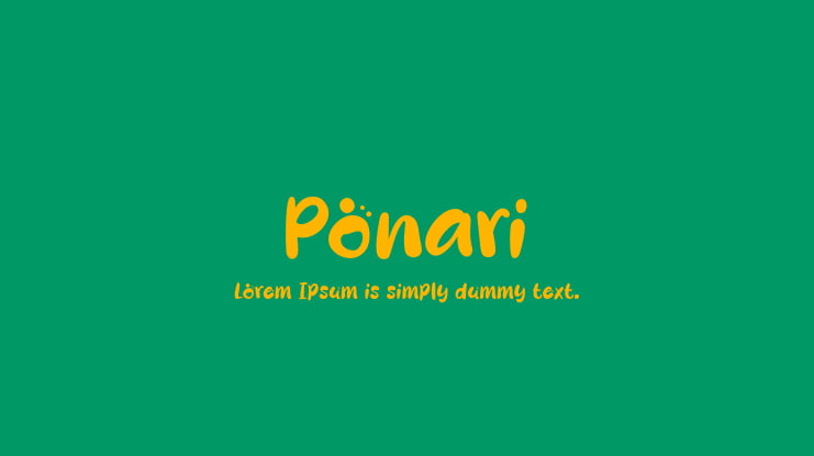 Ponari Font