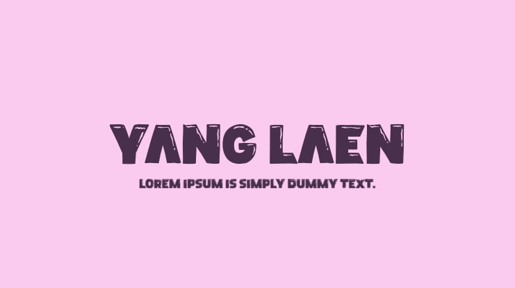 Yang Laen Font