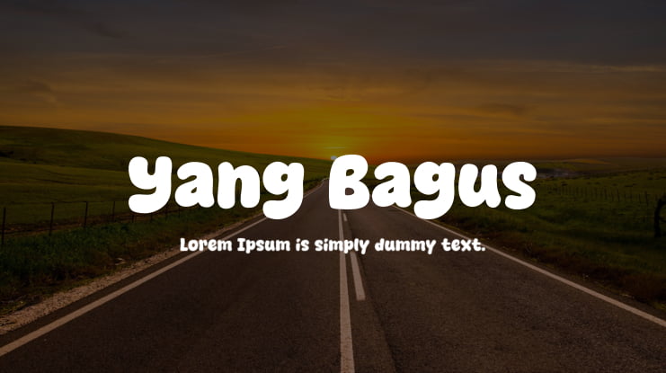 Yang Bagus Font