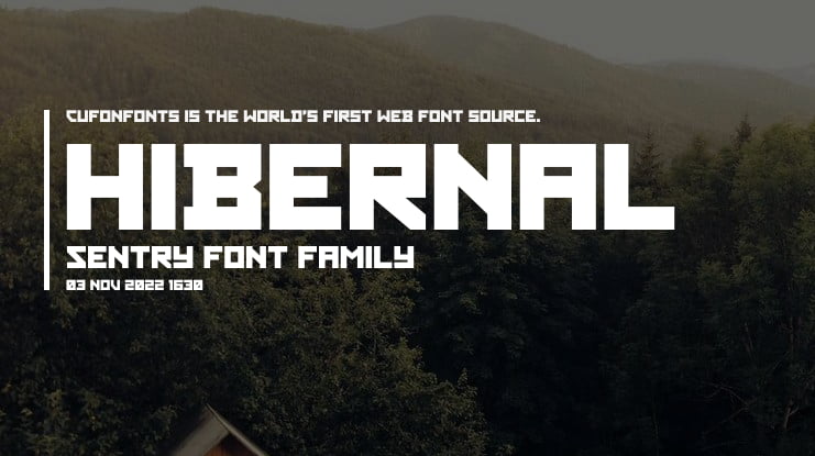 Hibernal Sentry Font Family