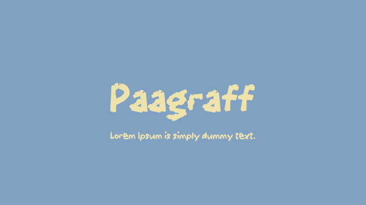 Paagraff Font