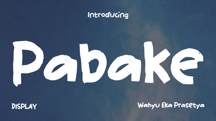 Pabake Font