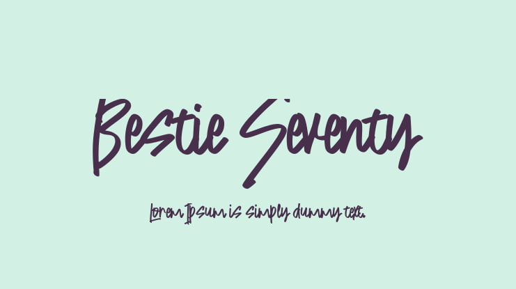 Bestie Seventy Font