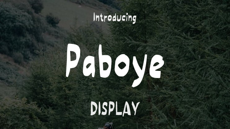 Paboye Font