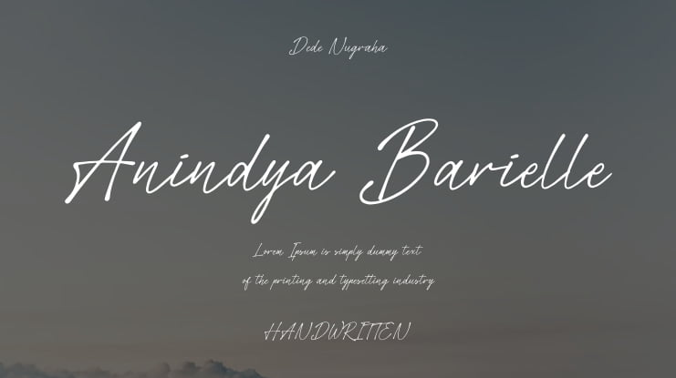 Anindya Barielle Font