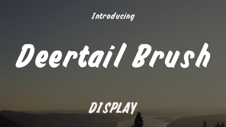 Deertail Brush Font