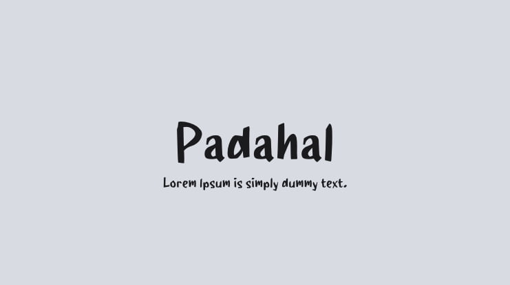 Padahal Font