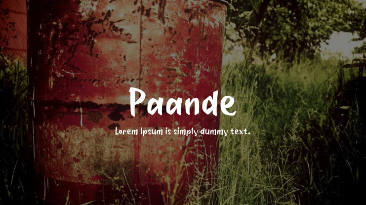 Paande Font