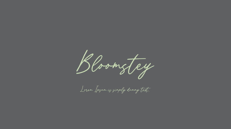 Bloomstey Font