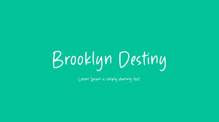 Brooklyn Destiny Font