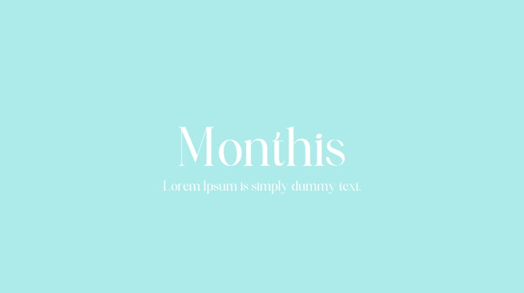 Monthis Font