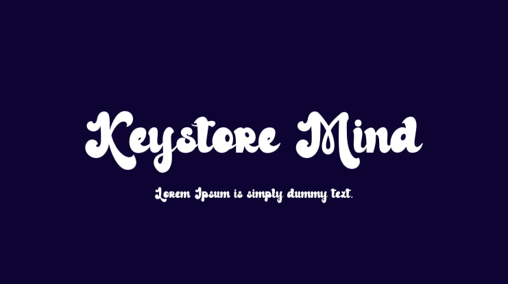 Keystore Mind Font