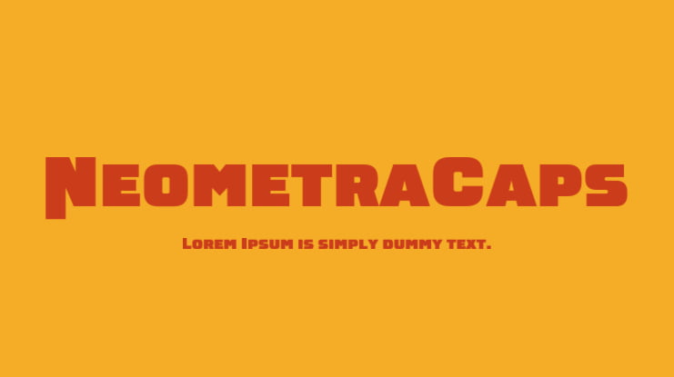 NeometraCaps Font