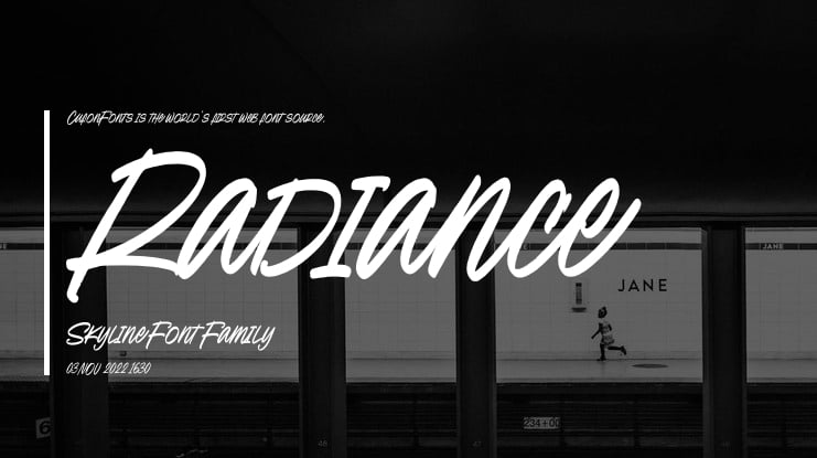 Radiance Skyline Font