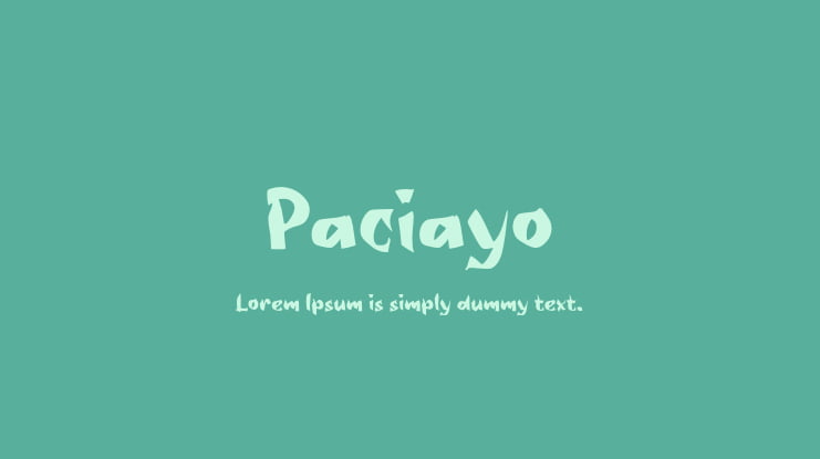 Paciayo Font