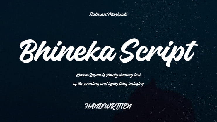 Bhineka Script Font