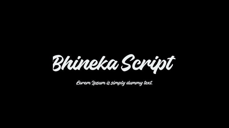 Bhineka Script Font