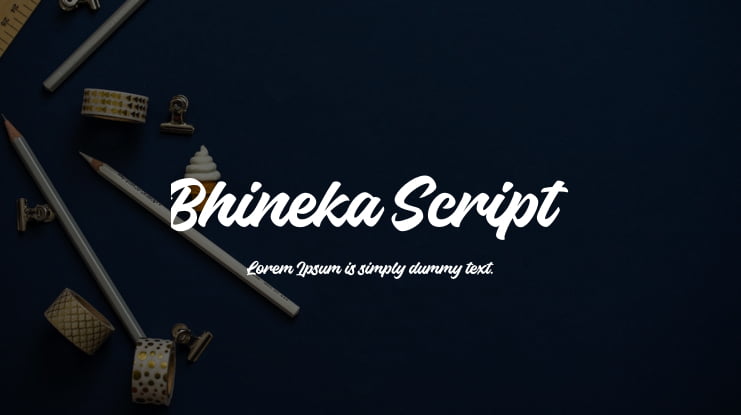 Bhineka Script Font