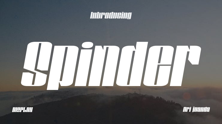 Spinder Font