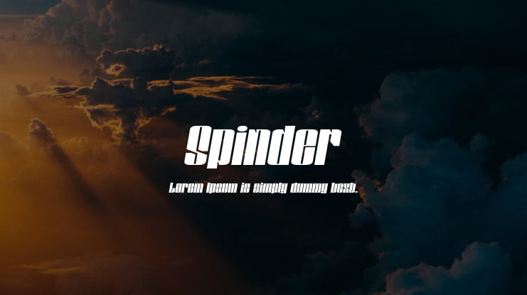 Spinder Font