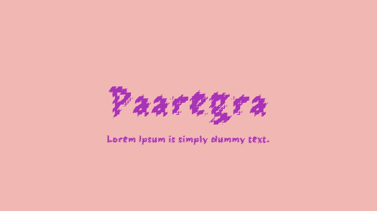 Paaregra Font