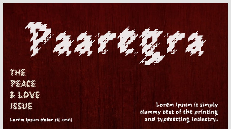 Paaregra Font