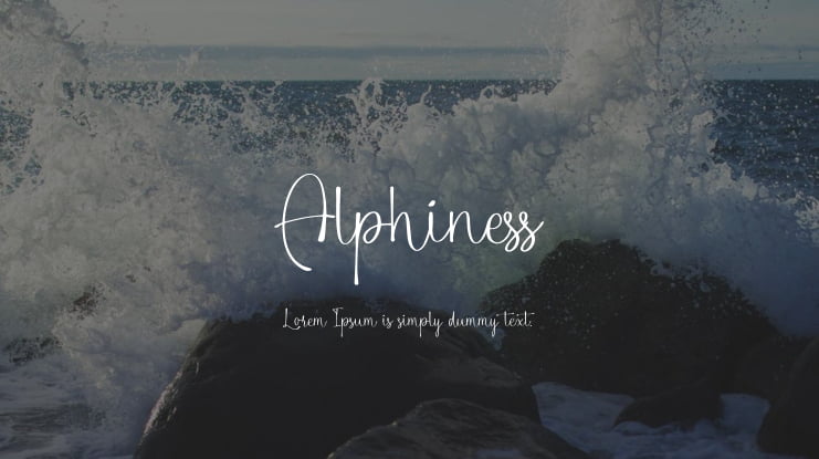 Alphiness Font