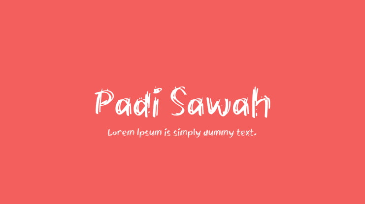 Padi Sawah Font