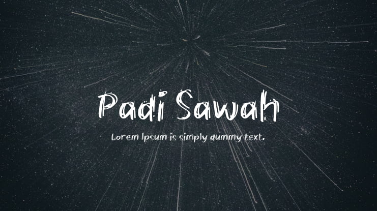 Padi Sawah Font