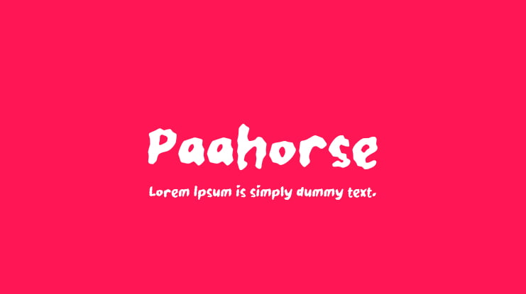 Paahorse Font