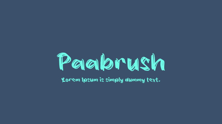 Paabrush Font