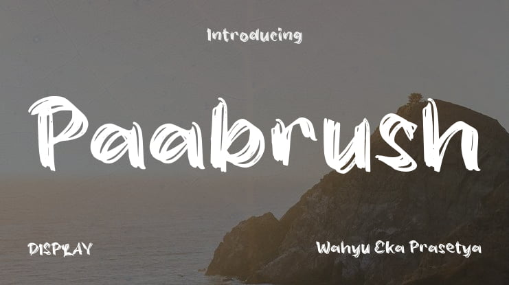 Paabrush Font