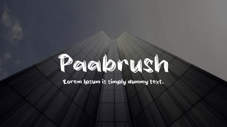 Paabrush Font