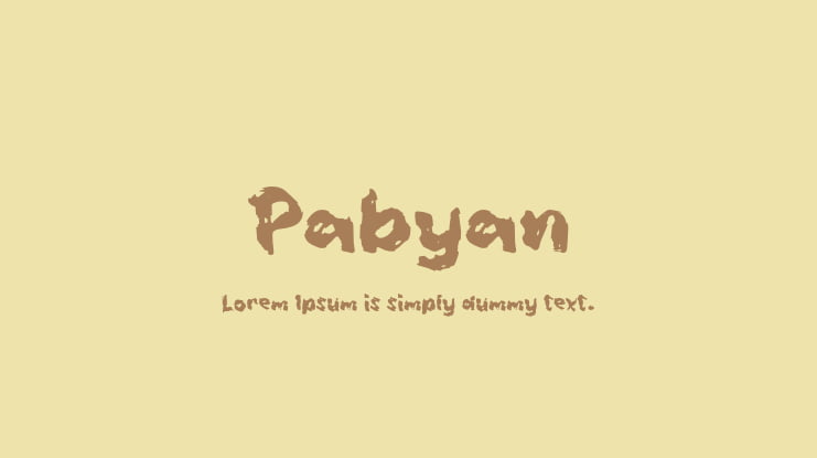 Pabyan Font