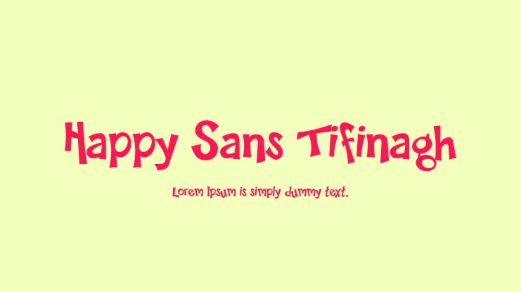 Happy Sans Tifinagh Font