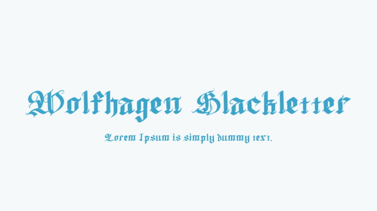 Wolfhagen Blackletter Font