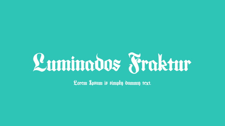 Luminados Fraktur Font