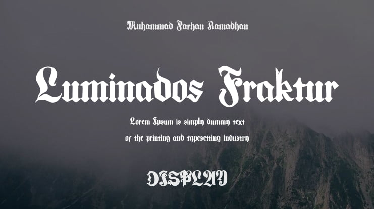 Luminados Fraktur Font