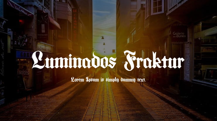 Luminados Fraktur Font