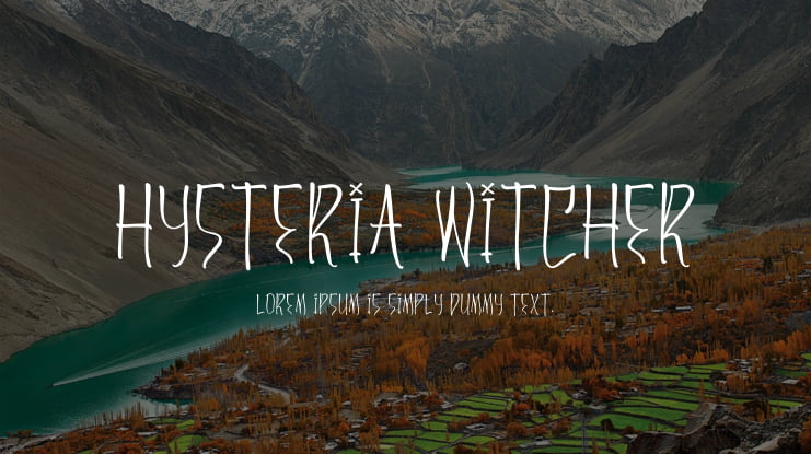 Hysteria Witcher Font