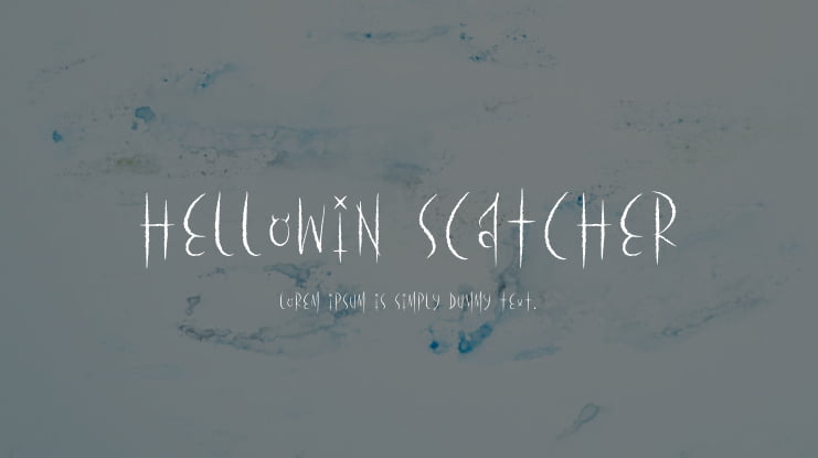 Hellowin Scatcher Font